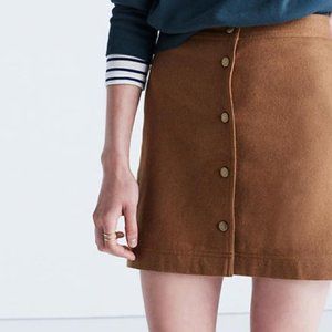 Madewell Button -Front Skirt